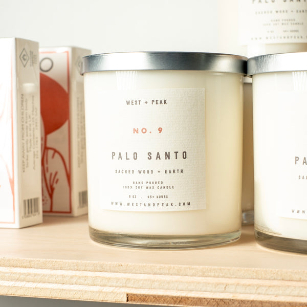 Palo Santo - 9 oz Glass Candle