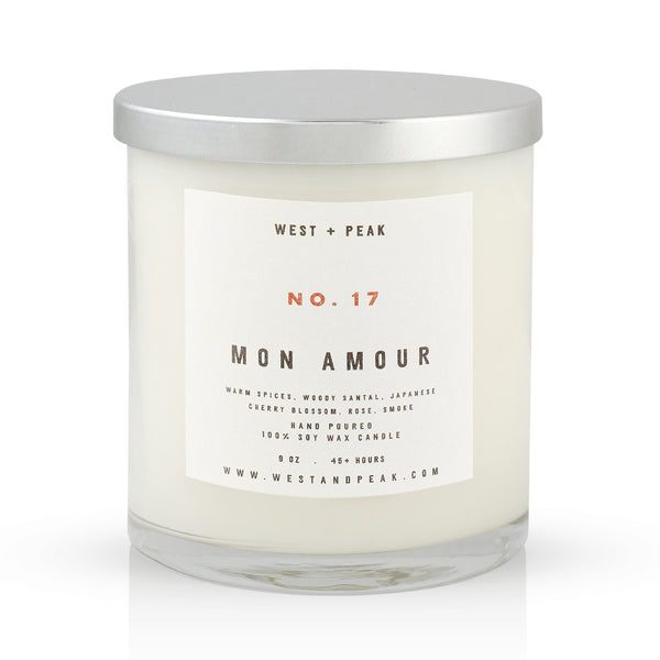 Mon Amour - 9oz Glass Candle